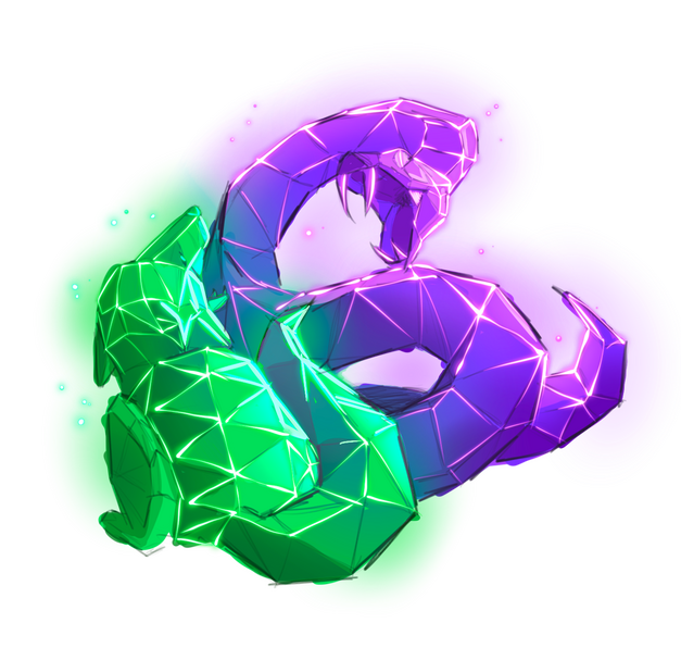 emerald and amethyst